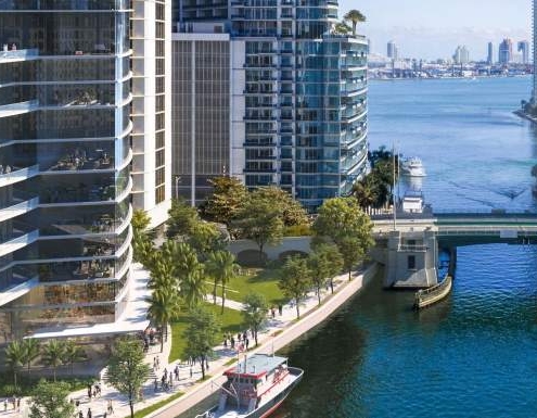 Hyatt and Gencom's Three-Tower Development On The Miami River