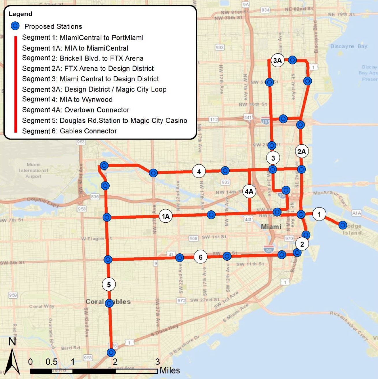 proposed tunnels for electric vehicles in Miami